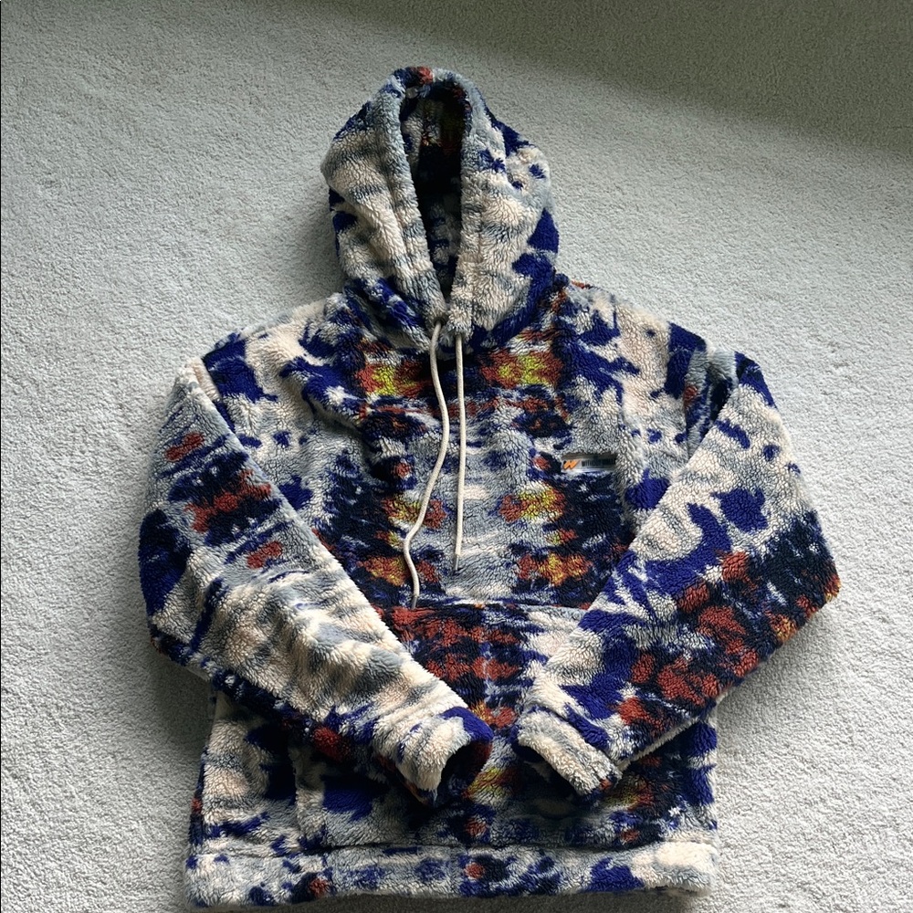 Urban Outfitters Without Walls Printed Sherpa Hoodie Sweatshirt